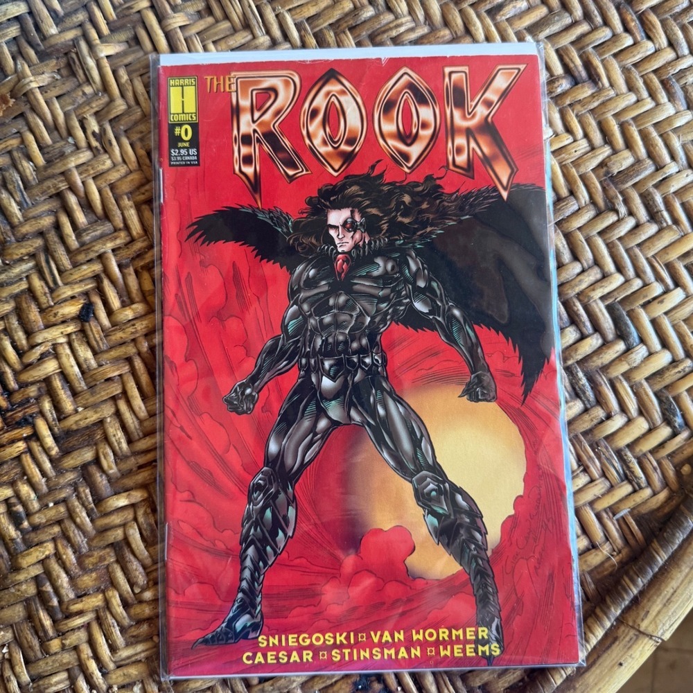 Harris Comics The Rook #0 Comic Book OS Red 1995 Sniegoski Van Wormer Bagged